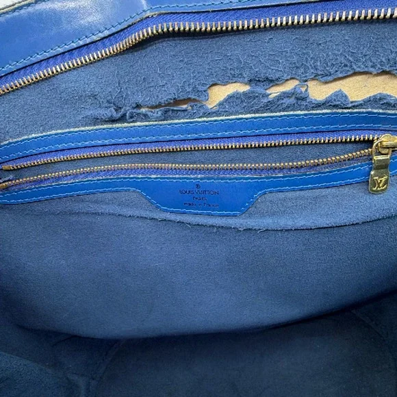 Louis Vuitton Saint Jacques Blue Epi Leather Shoulder Bag - Picture 8 of 8